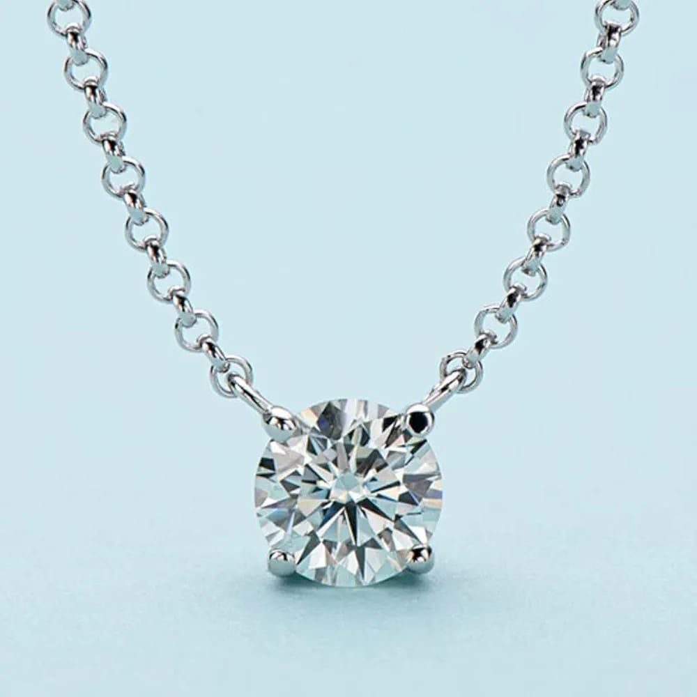 Eternal Spark Solitaire Necklace